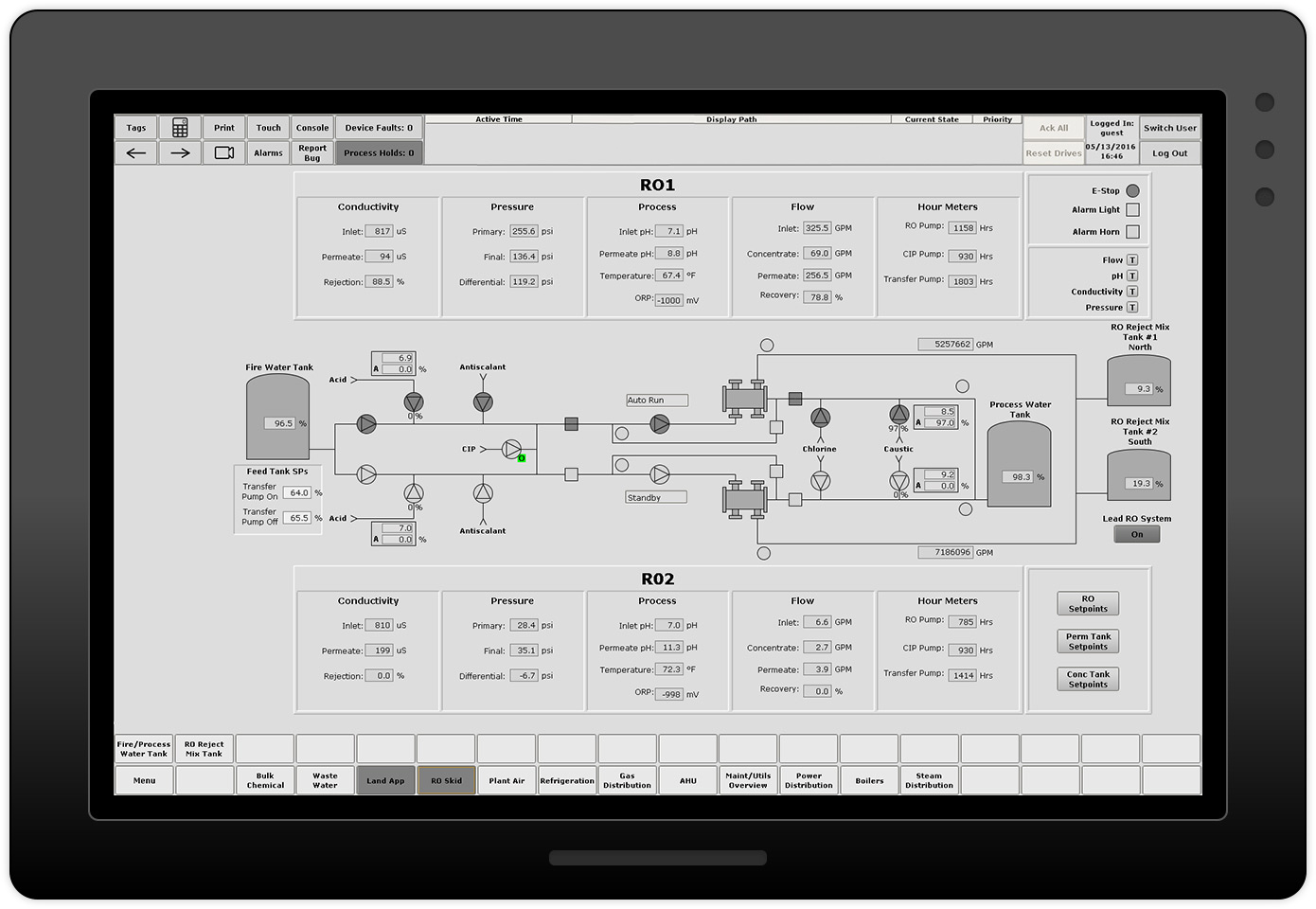 Powerful HMI screen